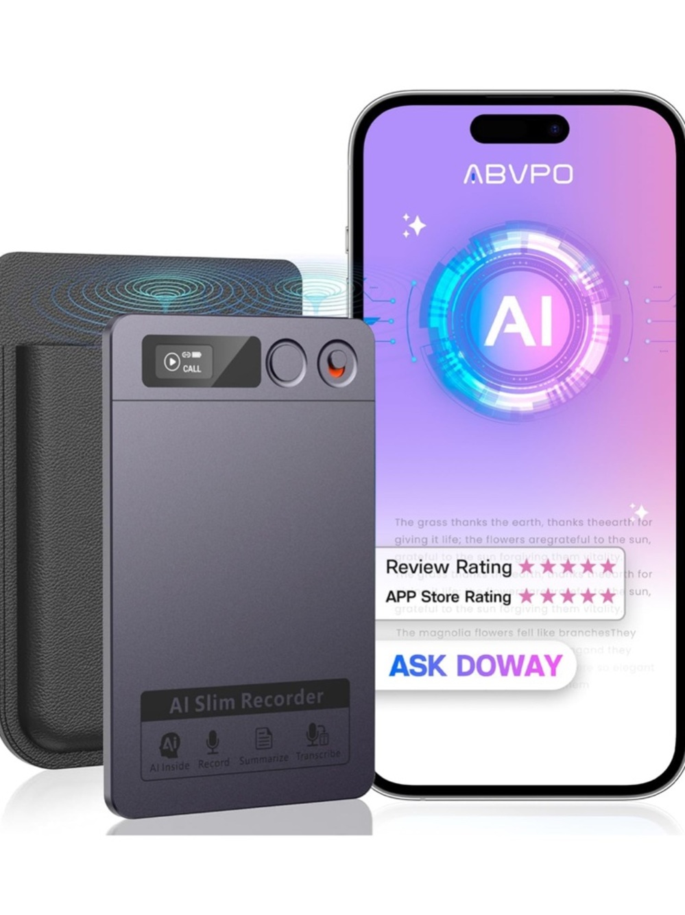 AI Voice Recorder, Note Pro Voice Recorder Transcribe & Summarize
